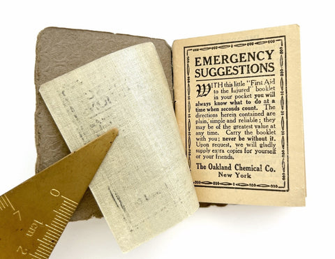 Emergency Suggestions. Pocket edition, containing court plaster (cover title)