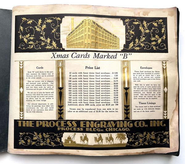 Xmas Greeting Cards de Luxe from the Studios of the Process Engraving Co. Chicago, Ill.