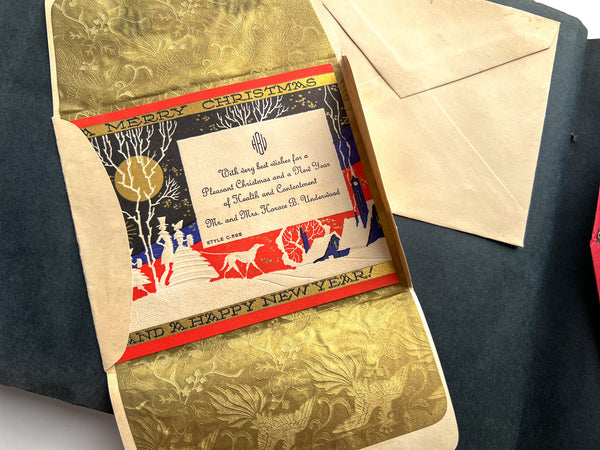 Xmas Greeting Cards de Luxe from the Studios of the Process Engraving Co. Chicago, Ill.