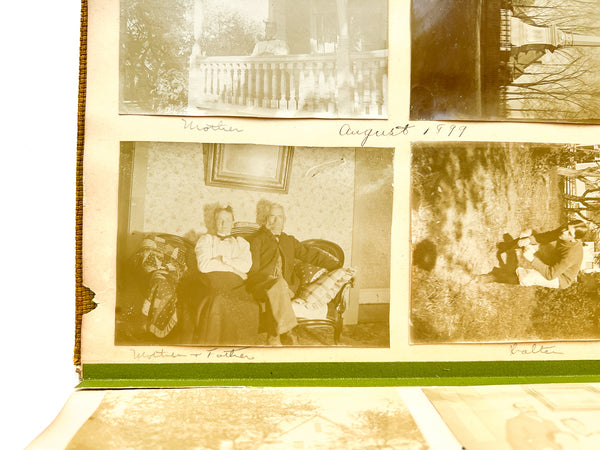 "Kodak Views" 1899-1900 photo album with views of Massachusetts & New England, including Bird's Eye Views from the top of the Bunker Hill Monument and great interior snapshots