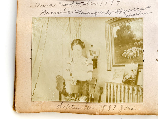 "Kodak Views" 1899-1900 photo album with views of Massachusetts & New England, including Bird's Eye Views from the top of the Bunker Hill Monument and great interior snapshots