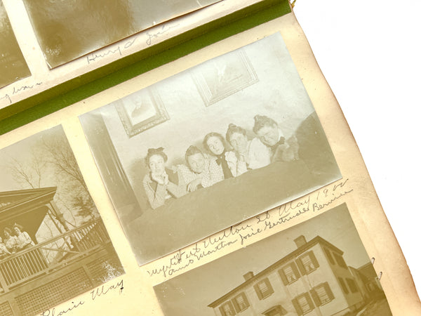 "Kodak Views" 1899-1900 photo album with views of Massachusetts & New England, including Bird's Eye Views from the top of the Bunker Hill Monument and great interior snapshots