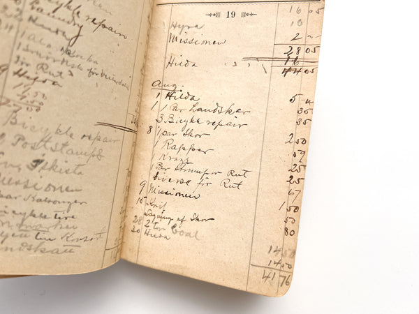 Beaded agenda book used by a Swedish immigrant ca. 1900-1915