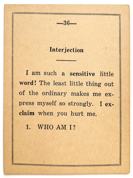 Better Speech Game [with] Practical Grammar Game