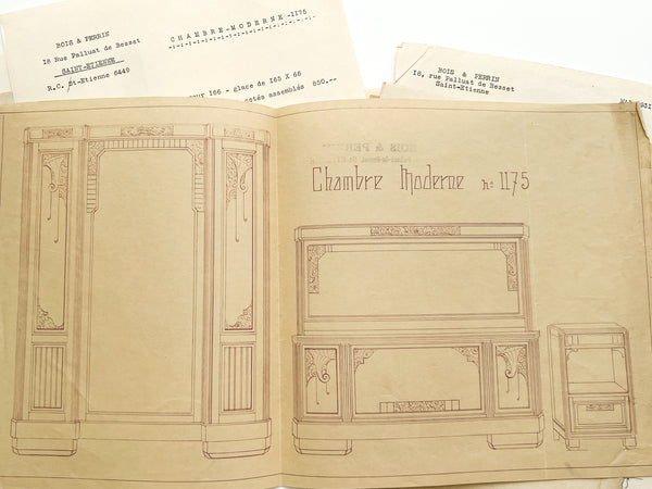 Bois & Perrin 1930s furniture and cabinetmakers' supply catalog ephemera