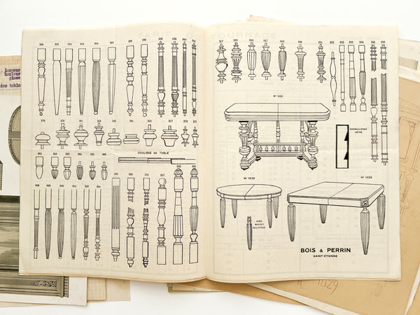 Bois & Perrin 1930s furniture and cabinetmakers' supply catalog ephemera