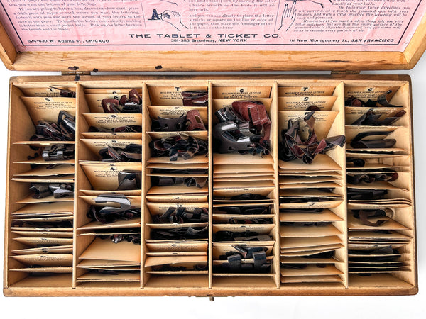 Combination Box Willson's Paper Letters and Figures