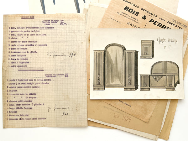 Bois & Perrin 1930s furniture and cabinetmakers' supply catalog ephemera