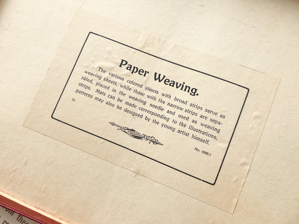 Weaving and Paper Plaiting: Spear's Kindergarten Series