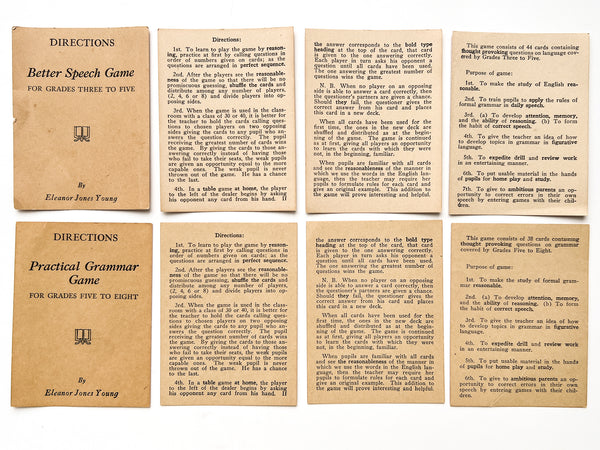 Better Speech Game [with] Practical Grammar Game