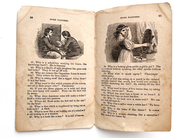 Home Pastimes; or Agreeable Exercises for the Mind, consisting of Enigmas, Charades Conundrums, etc