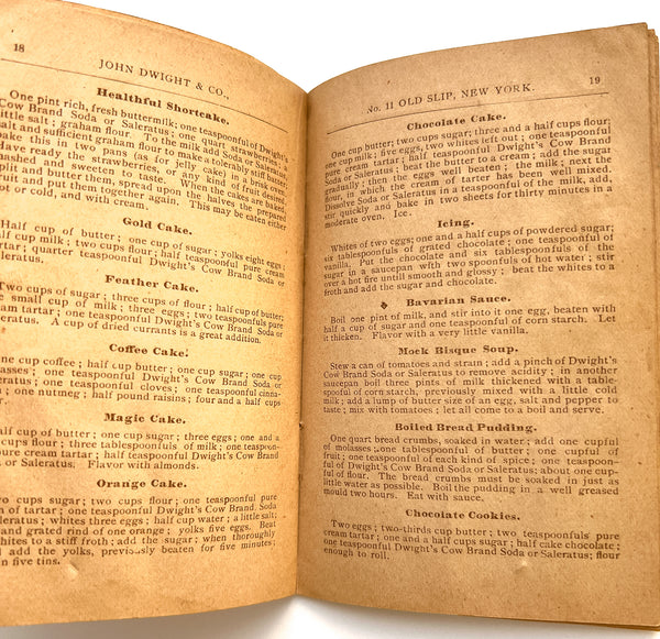 First, Best, Cheapest. Dwight's Cow Brand of Soda or Saleratus. Cheapest Because Best. (cover title)