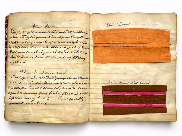 Early twentieth-century American sewing skill notebook