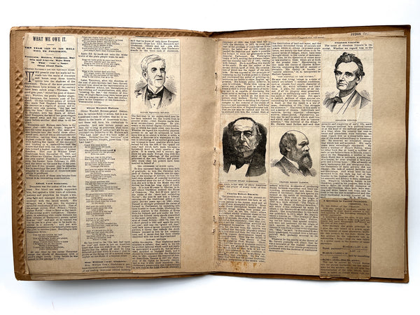Southern scrapbook with Roanoke College satire and Confederate sympathies