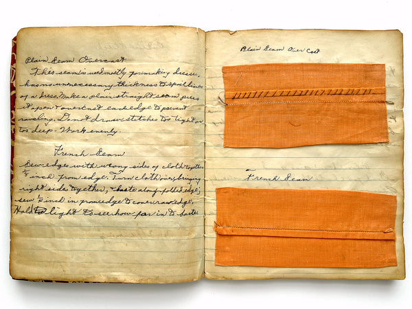 Early twentieth-century American sewing skill notebook