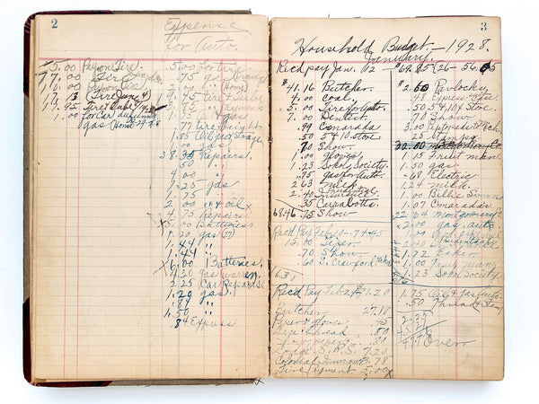 1925 ledger book, revisited in 1946