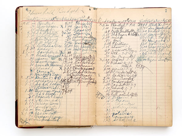 1925 ledger book, revisited in 1946