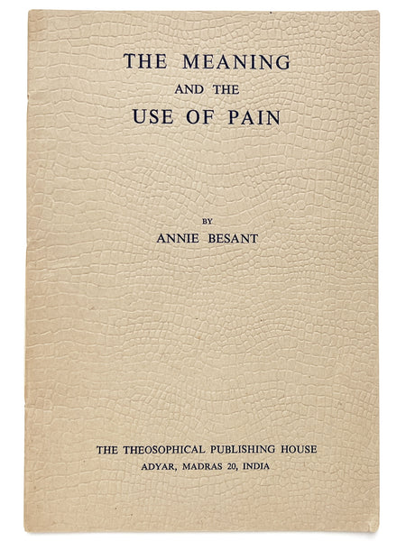 The Meaning and the Use of Pain
