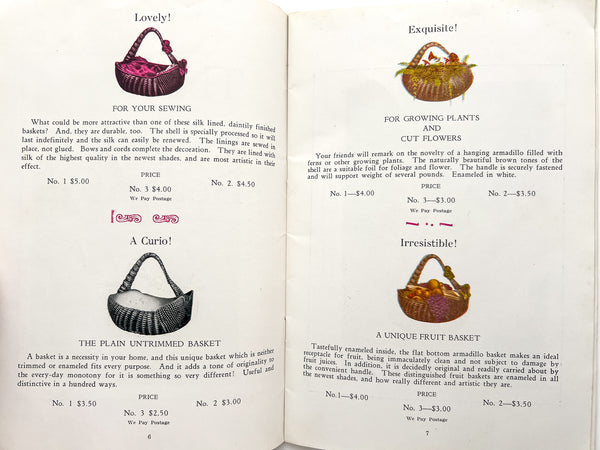 The Armadillo / The Basket Beautiful [trade catalog]