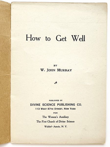 How to Get Well