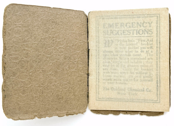 Emergency Suggestions. Pocket edition, containing court plaster (cover title)