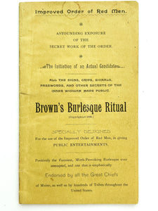 Brown's Burlesque Ritual (drop title)