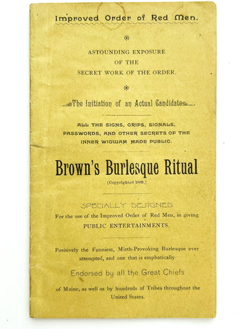 Brown's Burlesque Ritual (drop title)