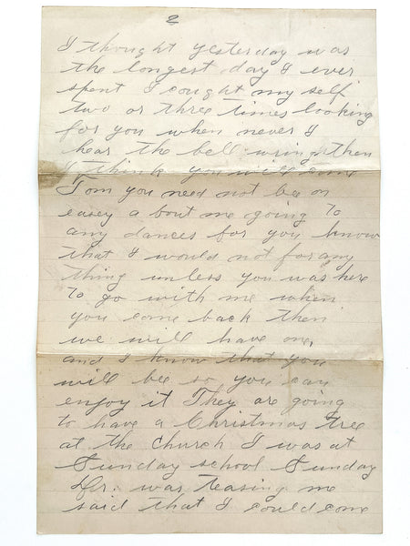 1898 Cautiously romantic letter to an almost-sweetheart