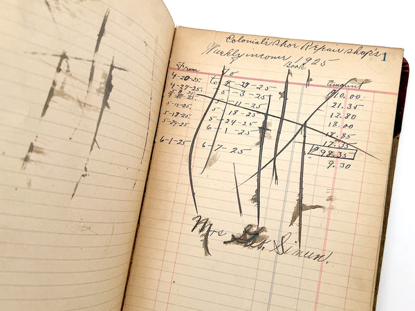 1925 ledger book, revisited in 1946