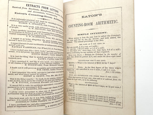 Eaton's Self-Instructing Counting-Room