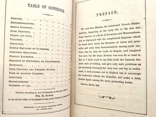 Eaton's Self-Instructing Counting-Room