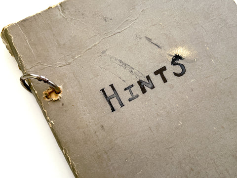 Hints (handmade book)