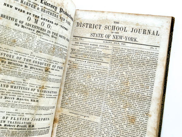 District School Journal of the State of New York, 1847-1848 (14 issues)