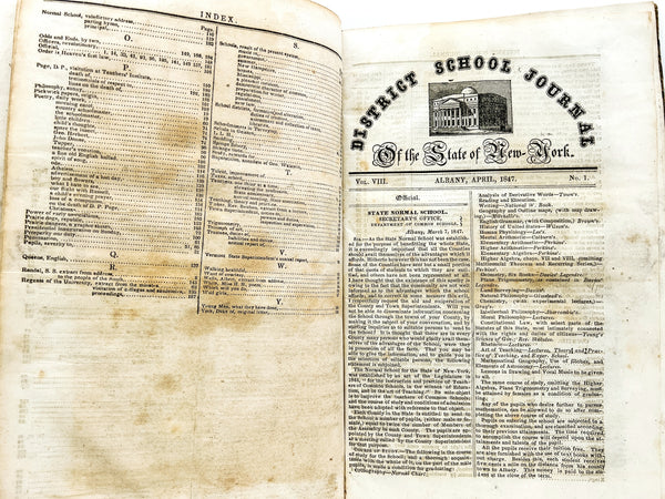 District School Journal of the State of New York, 1847-1848 (14 issues)