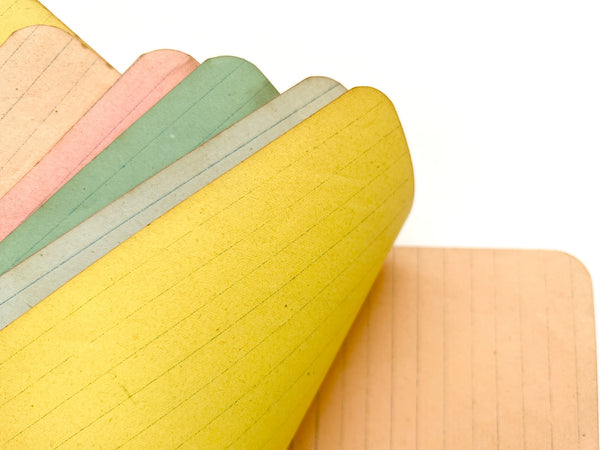 Child's multicolor notebook with WWI-era jottings