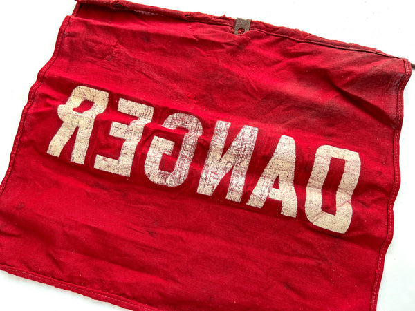 "Danger" mine blasting safety banner