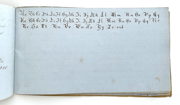 Janette Shipman's copy book from paid study under S. Lee Lyman, September 17, 1855.