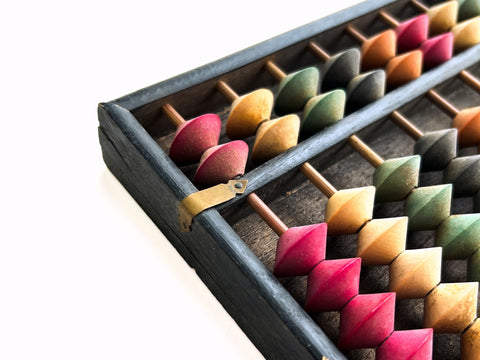 Japanese-made soroban (abacus)