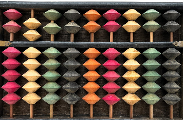 Japanese-made soroban (abacus)