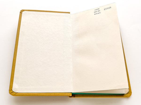 Unused lined blank book with alphabetical thumb index