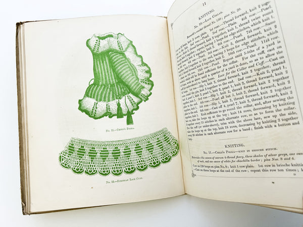 The Lady's Album of Fancy Work; Consisting of novel, elegant and useful designs in knitting, netting, crochet and embroidery with clear and explicit directions for working the patterns.