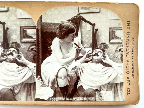 Universal Photo Art Co. #4507 The New Woman Barber