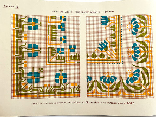 Point de croix: nouveaux dessins, 2me serie (Bibliothèque DMC)