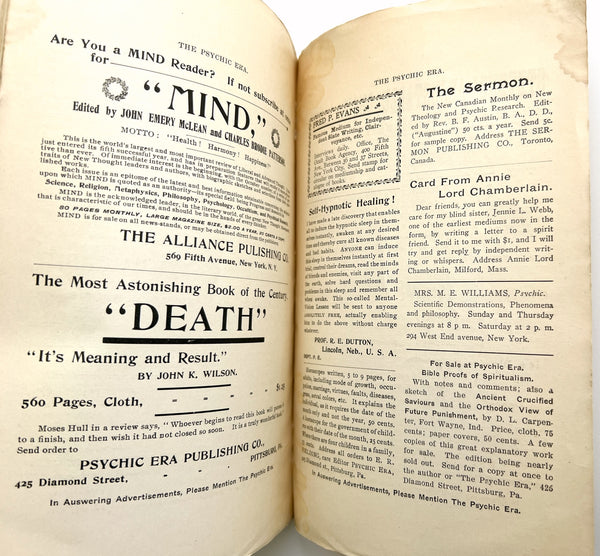 The Psychic Era, Vol. I, No. 5. May, 1902.