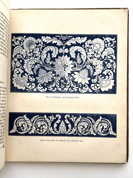 The Lady's Album of Fancy Work; Consisting of novel, elegant and useful designs in knitting, netting, crochet and embroidery with clear and explicit directions for working the patterns.