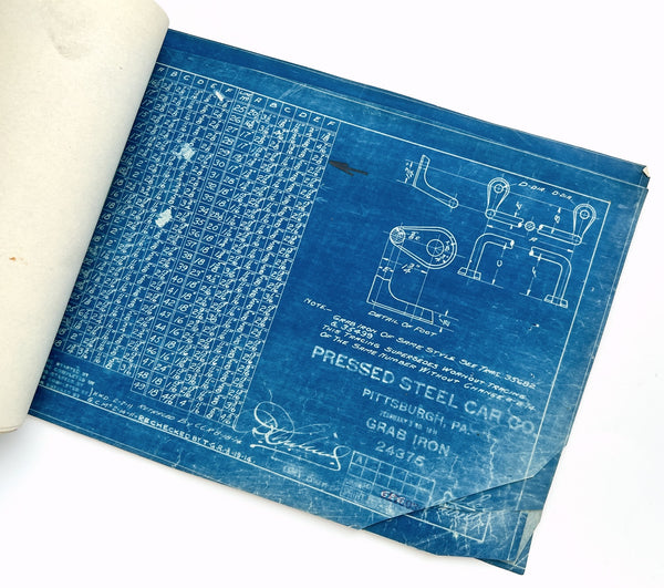 Pressed Steel Car Co. Pittsburg, Pa. Series of mechanical blueprints