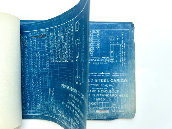 Pressed Steel Car Co. Pittsburg, Pa. Series of mechanical blueprints