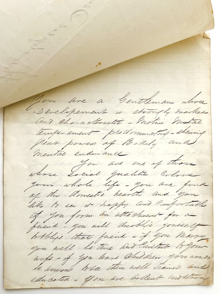 Phrenological Developments of James McKendrick, Esq. of Galt (manuscript)