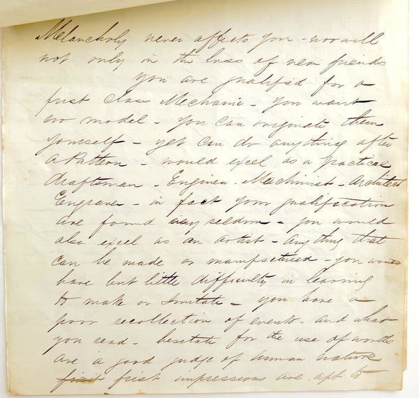 Phrenological Developments of James McKendrick, Esq. of Galt (manuscript)