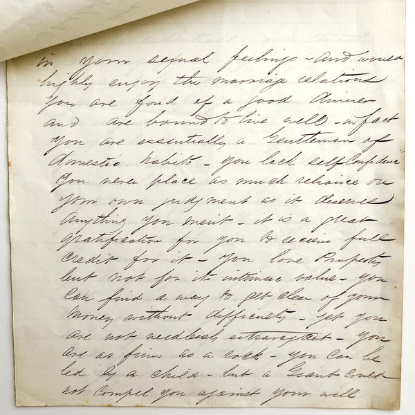Phrenological Developments of James McKendrick, Esq. of Galt (manuscript)